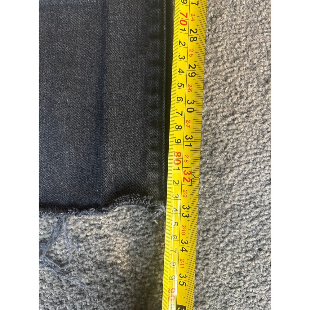 Favorite Daughter The Valentina High Rise Straight Leg Jeans Black Wash Size 25 - Picture 2 of 11